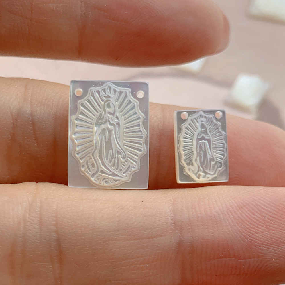 Daily Occasion 10 PCS/Package Shell Our Lady Of Guadalupe Pendant