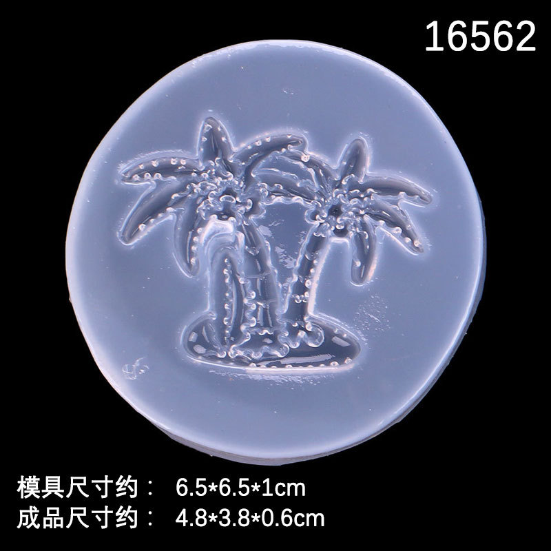 Espejo DIY cristal epoxi molde delfín cangrejo Coco versión Linda serie estilo océano epoxi decorativo molde de silicona