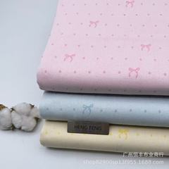 马卡龙色提花蝴蝶结牛仔面料春秋裤子外套裙服饰箱包布料厂家批发