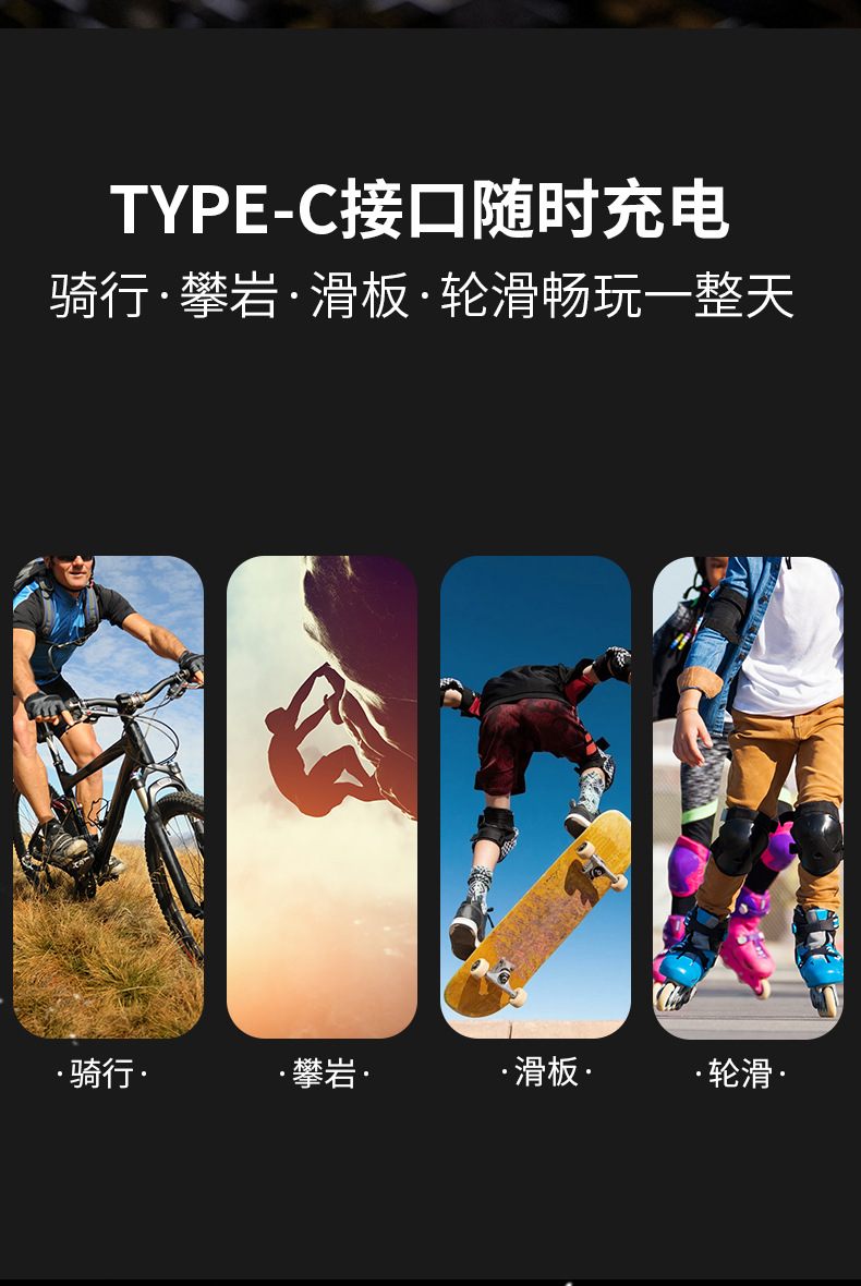 HD Waterproof Wireless Sports Camera Cycling Motorcycle Electric Vehicle Head-mounted Bicycle Anti-shake Helmet Recorder