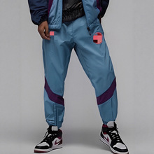 新款男款裤子春秋款潮牌小脚长裤拼接男裤运动休闲裤束脚哈伦裤