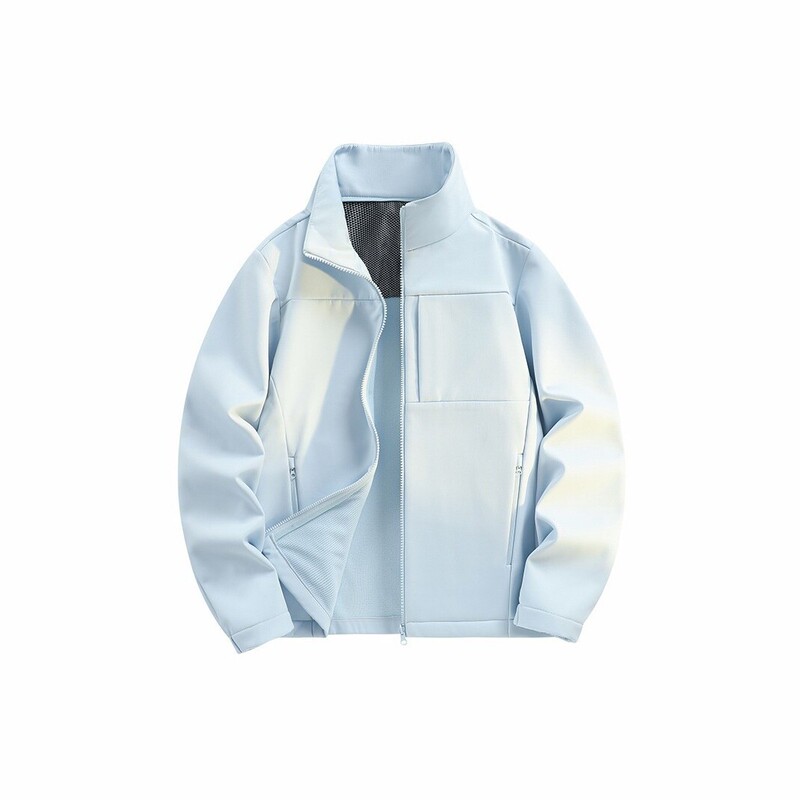 Customizable logo, Camel-style outdoor stand-up collar softshell jacket, 2026 autumn and winter versatile warm men's jacket Customizable logo, Camel-style outdoor stand-up collar softshell jacket, 2026 autumn and winter versatile warm men's jacket