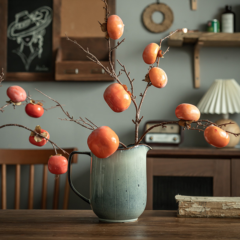 Sensor de alta calidad cerámica doméstica hervidor de agua fría decoración de sala de estar decorativa retro flor creativa para el hogar jarrón