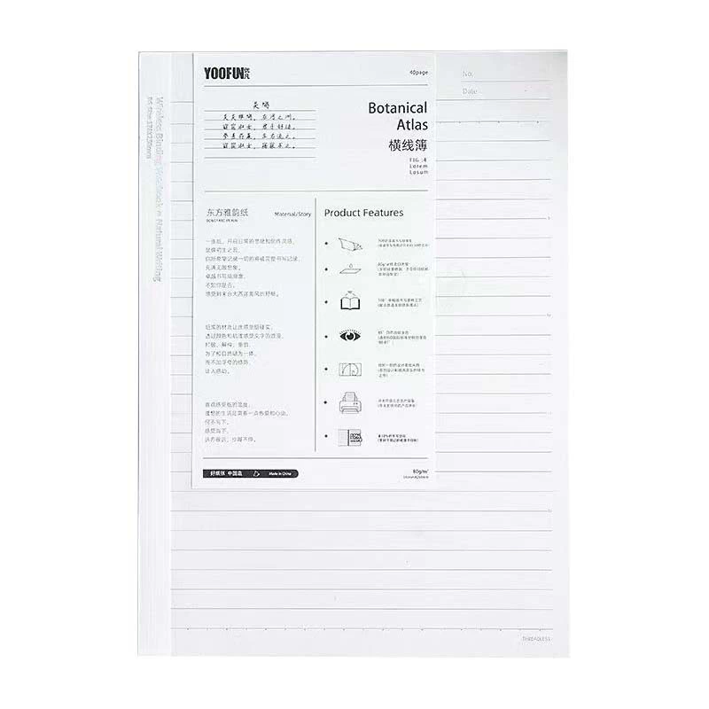 Exercise Notebook B5, 40 Sheets, Subject Cover Options for Elementary Students