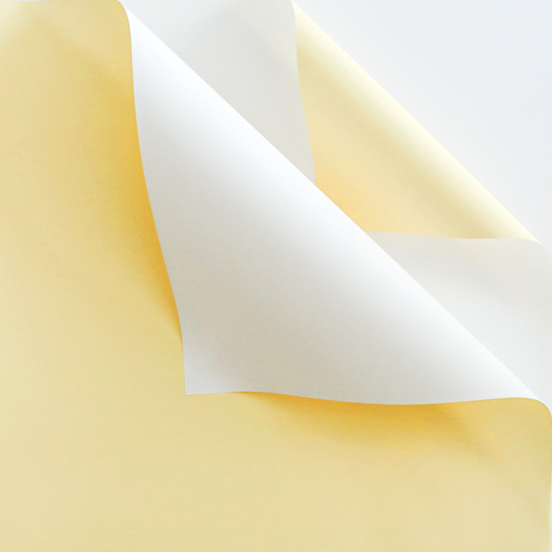 Venta al por mayor material de embalaje de ramo coreano floristería envoltura floral de doble cara papel de envoltura de flores de papel Ouya engrosado de dos colores