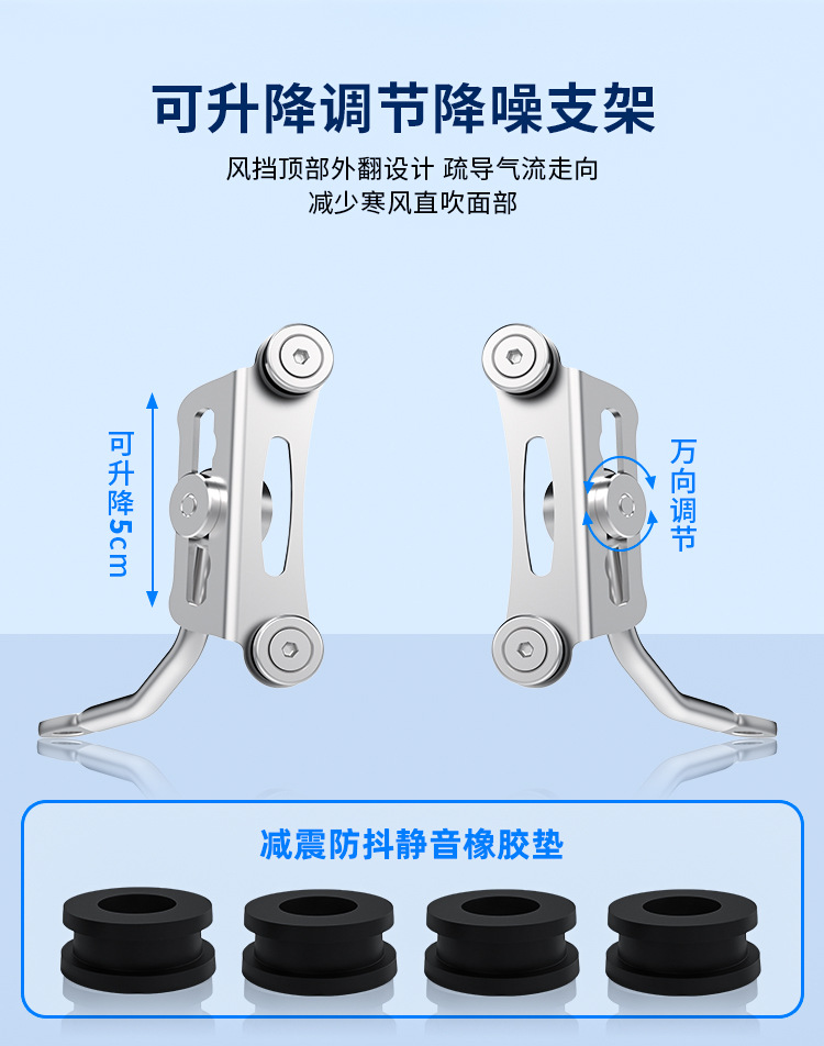 Electric Vehicle Windshield Glass Windscreen for No. 9 Electric Vehicle Nmf Series, Modified for Delivery Riders