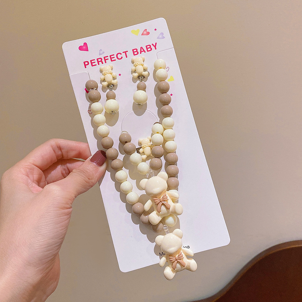 Fashion Cartoon Flower Arylic Resin Handmade Kidu0027S Pendant Necklace