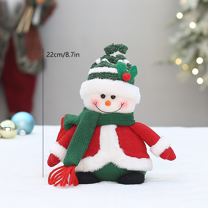 少額卸売りニット布芸トランペット座り方公仔サンタクロース雪だるまヘラジカペンギンの祝日装飾品|undefined