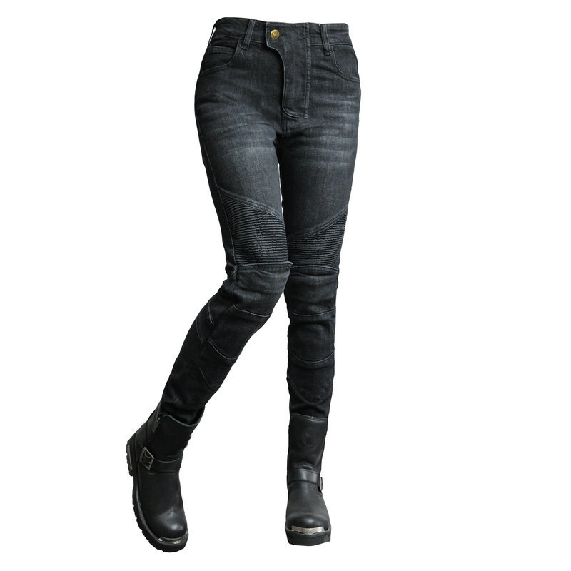 LOONG BIKER motocicleta jeans Mujer Caballero motocicleta pantalones retro anti-caída pantalones alargados equipo de protección