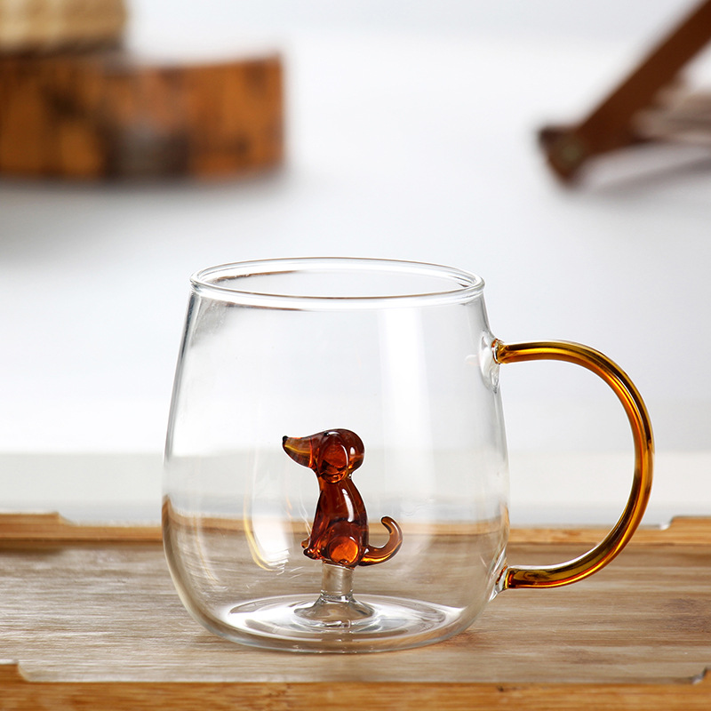 강아지 입체 컵