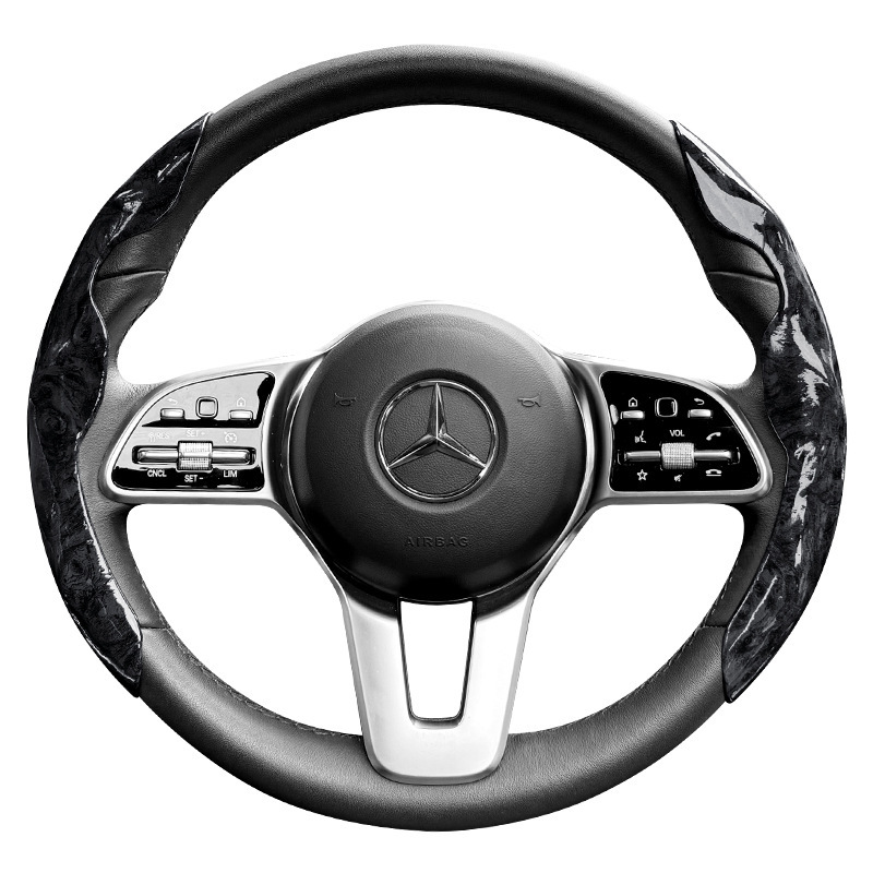 クロスボーダー自動車方向アシストカードカバー滑り止め桃木ハンドルカバー保護カバーハンドル通用ハンドルカバー装飾|undefined