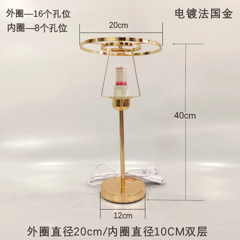 DIY貝殻電気スタンドシャンデリア棚復古水晶棚二重三層棚風鈴シャンデリア小紅本おすすめ|undefined