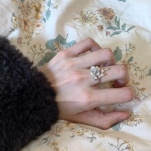 S925���y����ʽ�İ껨���ָ��@�LС���OӋ�߼����p���_�ڽ�ָŮ