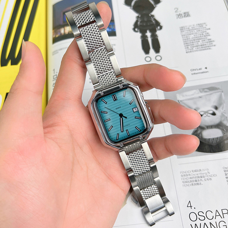 For apple watch strap iwatch7 generation apple watch6/5/4 new wave pattern metal strap