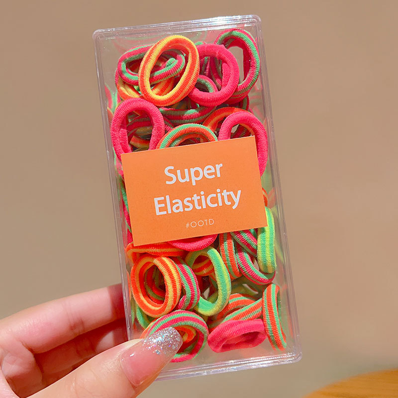 Banda de goma para niños cabeza de corbata femenina chica de alto aspecto no duele el pelo trenza de bebé cabeza cuerda chica Cola de Caballo banda de goma anillo de goma