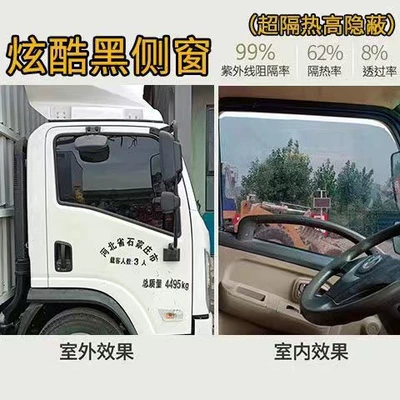 Automotive Film: explosion-proof heat insulation film - color-2-side-windows-high-hidden-cool-black-75-wide-2-meters