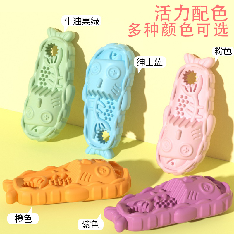 Juguetes para morderse de mascotas Zapatillas TPR Juguetes para perros en forma