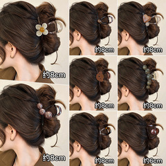 髪の量が少ない女性向けの小さなヘアクリップ、絶妙でハイエンドの2025年新作後頭部ヘアクリップ、サメクリップヘッドバンド