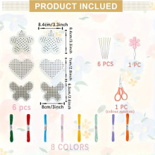 儿童十字绣穿线玩具自制diy针线图案自制绘制手工木质工艺品装饰