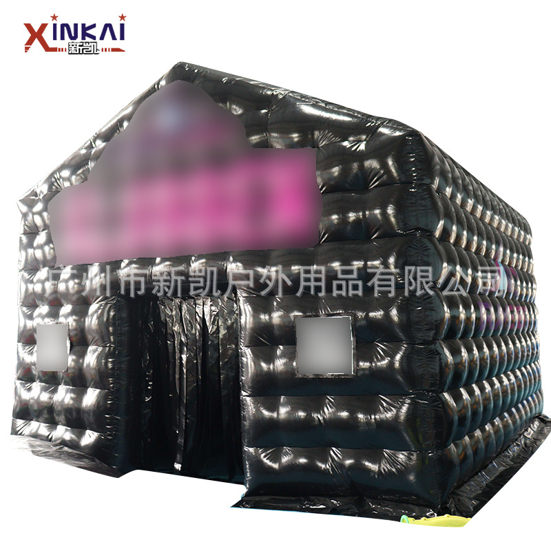 充气迪斯科蹦迪酒吧帐篷充气移动舞厅酒吧俱乐部彩色射灯烟雾帐篷