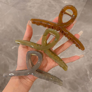 超大号抓夹女夏季网红2022年新款发夹大号鲨鱼夹子后脑勺发抓头饰