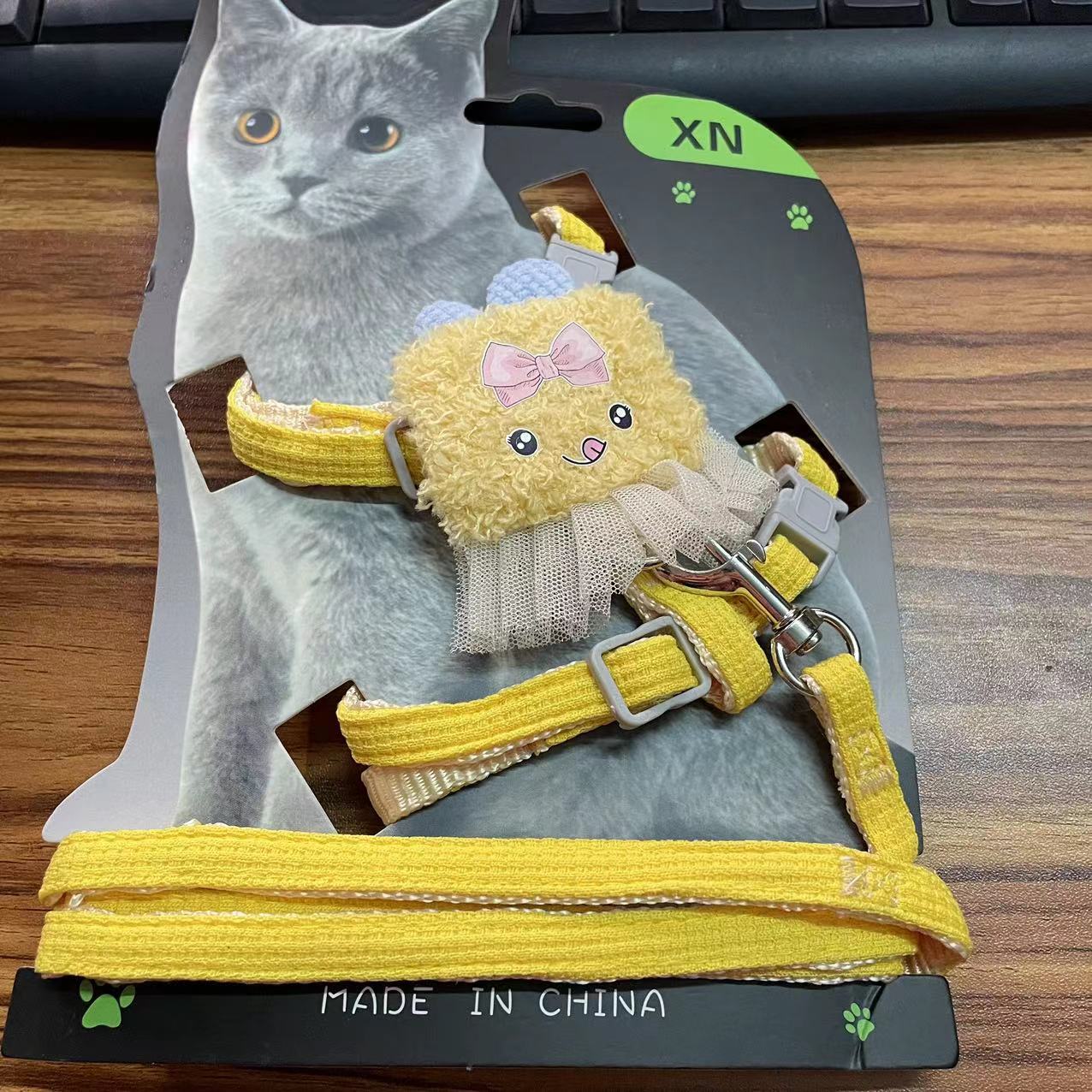 Huisdiervest Anti-ontsnapping Kattenlooptouw Borsttuig Buiten Speciale Kittenriem_voghion.com