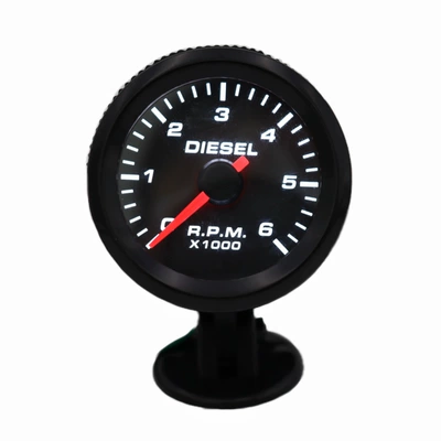 2 düymlük 52mm Dizel Avtomobil Taxometri 0-6000Rpm 12V, cihaz qabı ilə