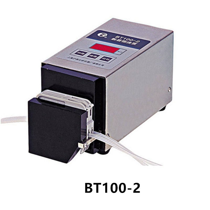 Двухканальный насос постоянного расхода Shanghai Huxi BT100-2, четырехканальный перистальтический насос с цифровым дисплеем Baixian BT100-4