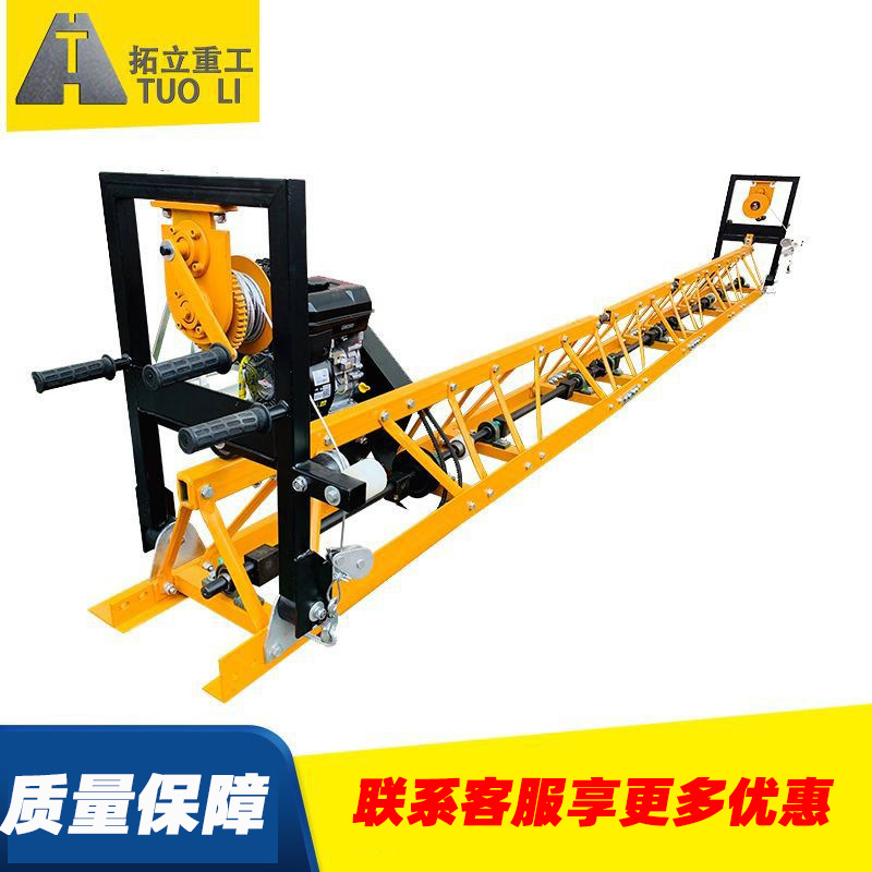 现货供应路面机械摊铺机框架式全钢制电动汽油振动梁摊铺机整平机