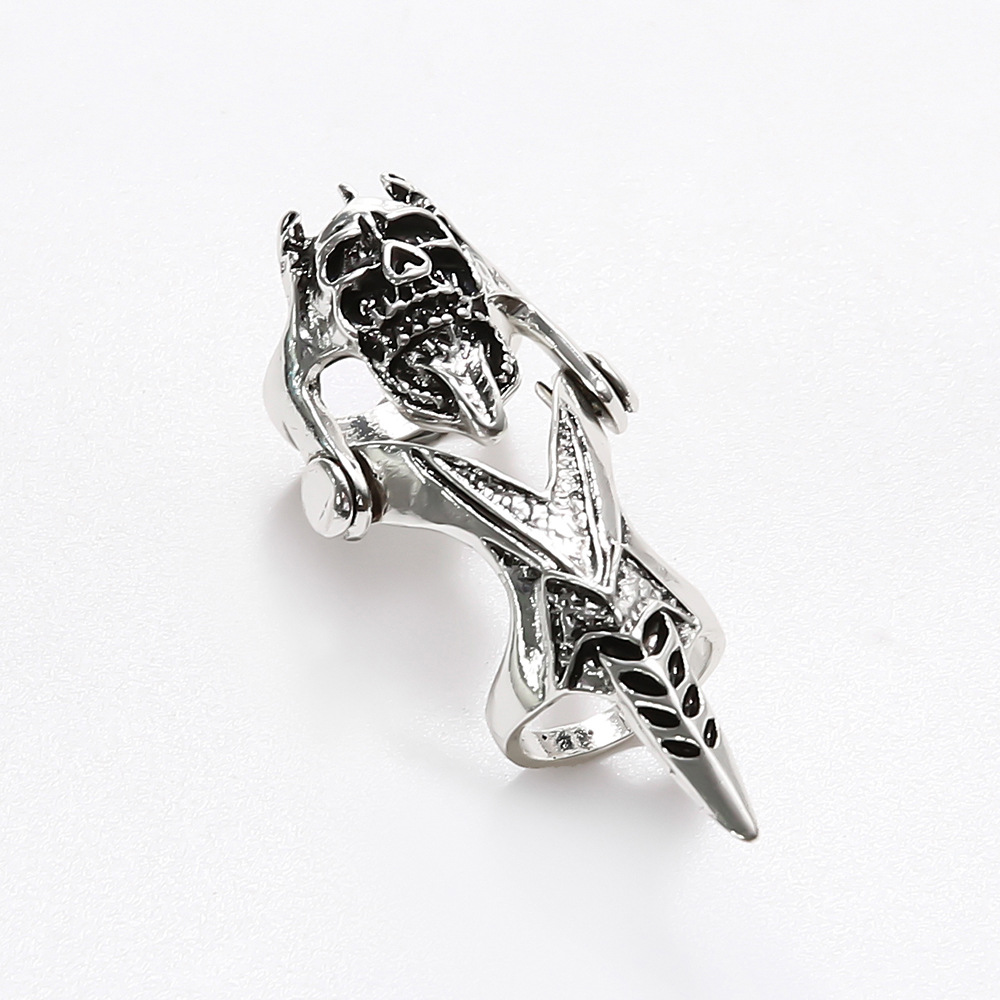 Wholesale Jewelry Loong Head Skull Bendable Joint Ring Nihaojewelry display picture 17