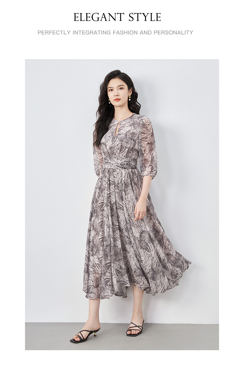 Váy maxi nữ thắt eo phong cách Nam Pháp tinh tế — Màu hồng chi tiết 12