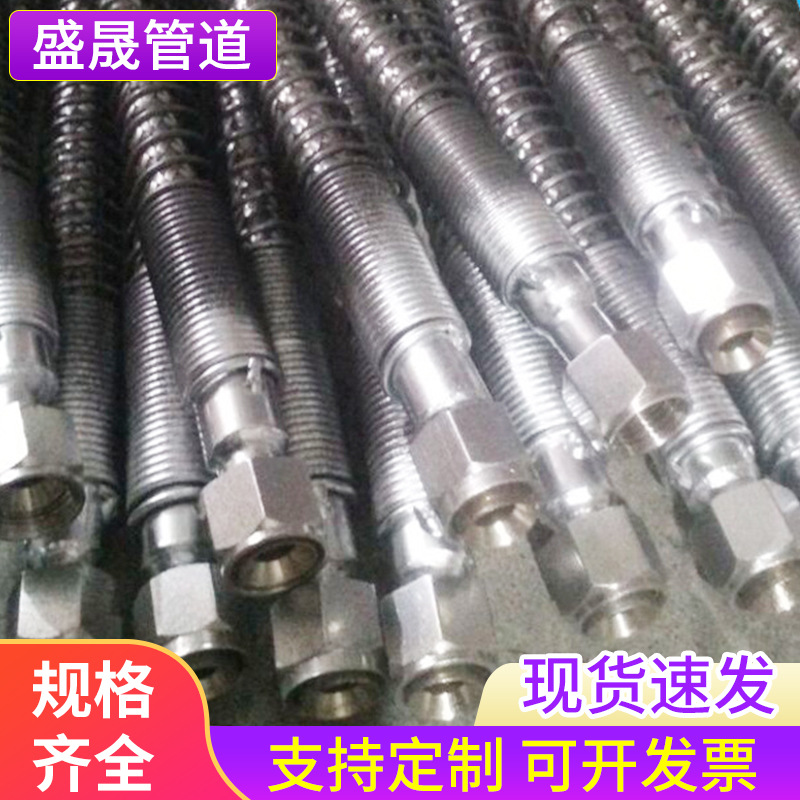 厂家直销DN15 304不锈钢防震弹簧波纹管 花洒进水弹簧管