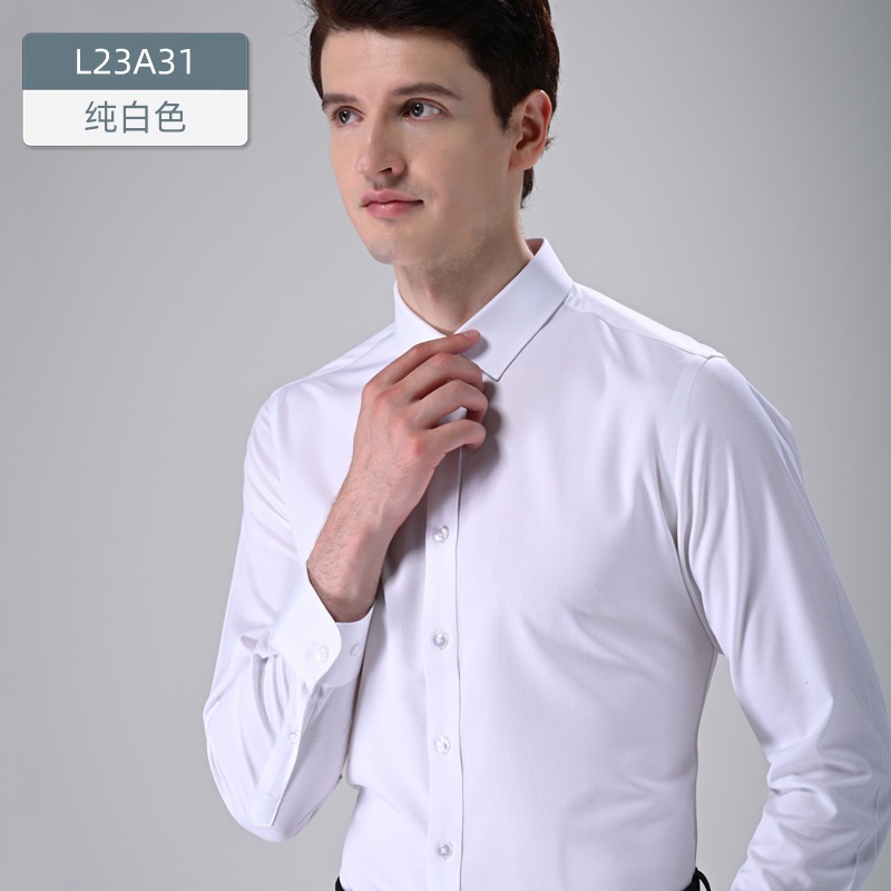 Camisa de Manga Larga de Fibra de Ajenjo para Hombre, Antibacteriana y Sin Planchado image 7