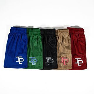 American Basketball Shorts IP Casual Sports Mesh Quarterpants Men's But Knee Basketball Running Training Fitness Pants