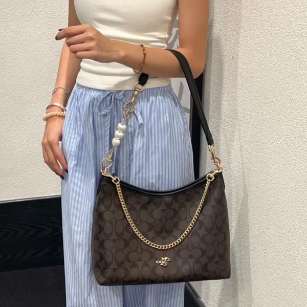2026 New Outlet Women's Monogram Limited LAUREL Crossbody Bag European & American Retro Hobo Bag with Double Straps - Thumbnail 6