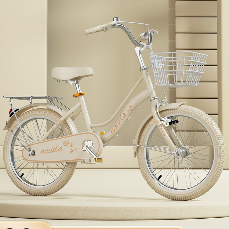 New Student Bike Kidsren's Bicycle Girl 6-8 Years Old 12 Primary School Students Middle and Large Kidsren 20 Inch 22 Male Bicycle