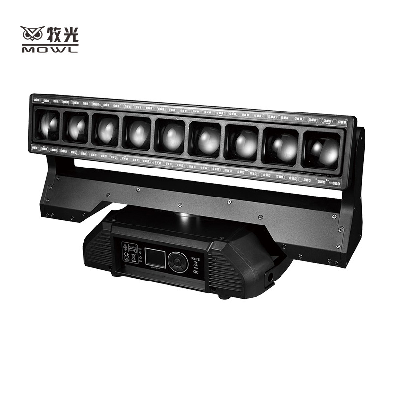 9 40W cocodrilo de cola corta efecto de enfoque lámpara de matriz larga barra de iluminación del escenario equipo de luz de haz de color brillante