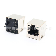 10P10C����������ʽRJ50�W�j�ӿ�  180��PCB�B���� RJ45�W�j�ӿ�