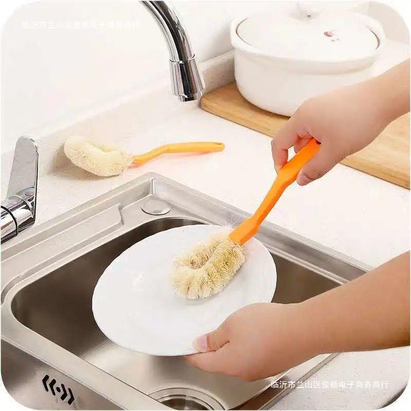 Wholesale Household Non-Stick Oil-Resistant Pot Brush Long-Handled Brush Dishwashing Brush Kitchen Hand Cleaning Wipe Non-Stick Pot