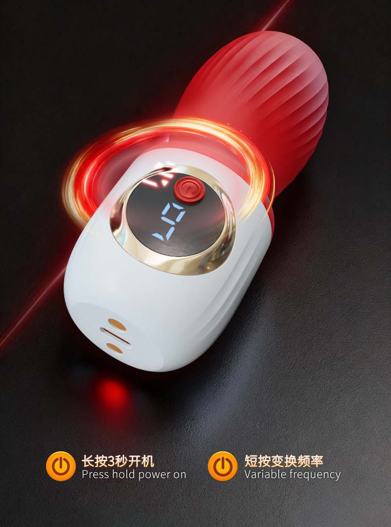 Electric Suction Male Masturbator Cup with Silicone Sleeve, Red ABS Shell — detail image 14