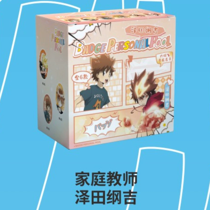 Blind Bag Badge Set (Damai) 58 mm — 6pcs Box, Collectible Anime Character Pins
