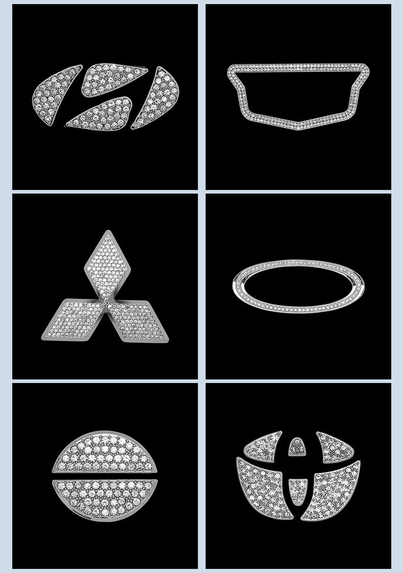 Suitable for BMW steering wheel car sticker diamond decoration fashion personality car decoration girl steering wheel