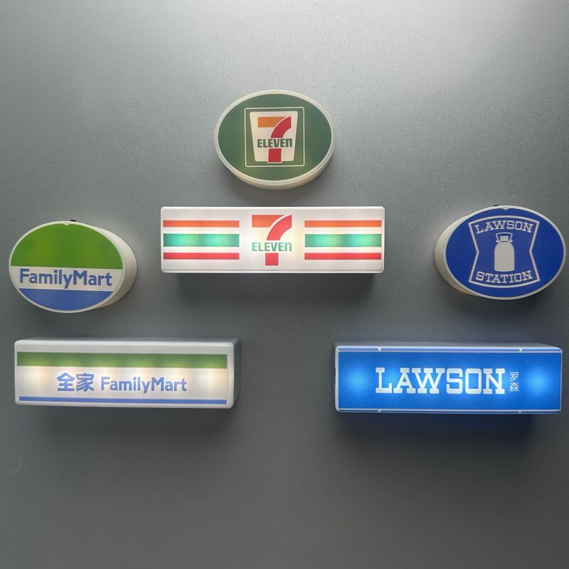 コンビニ冷蔵庫マグネットクリエイティブライトサインディスプレイボード磁気吸引ローゼン 711 ファミリーライトボックスおもちゃモデル発光|undefined