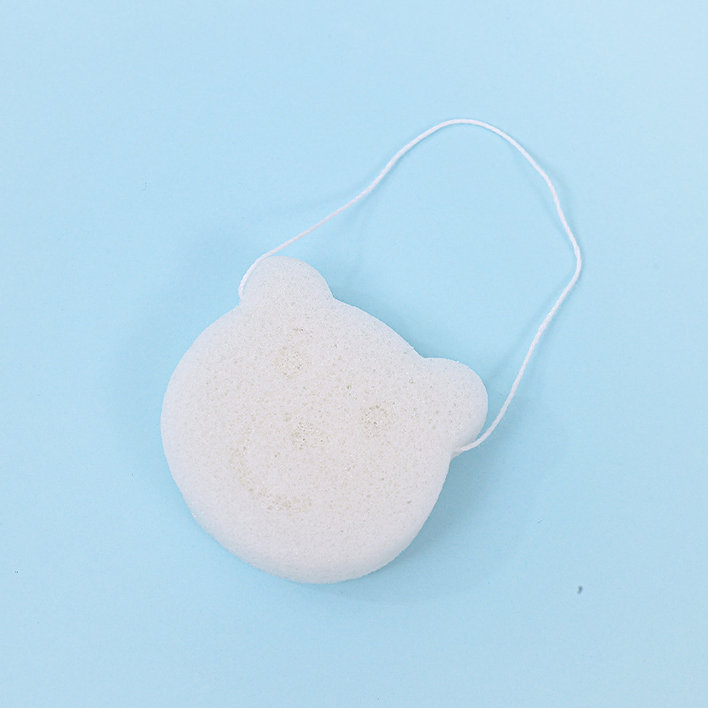 Fábrica personalizada konjac esponja para lavar la cara esponja konjac limpieza facial limpieza facial material vegetal degradable a granel