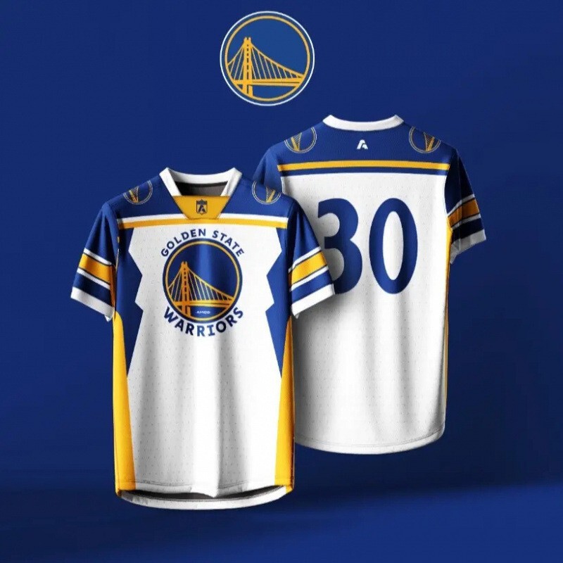 New Cross-Border Warriors No. 30 Curry Quick-Drying Sports Jersey Men's Short-Sleeved T-Shirt Printed Trendyy Top New Cross-Border Warriors No. 30 Curry Quick-Drying Sports Jersey Men's Short-Sleeved T-Shirt Printed Trendyy Top