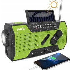 人気防災多機能緊急ラジオ手回し発電ラジオ屋外太陽光充電ラジオ