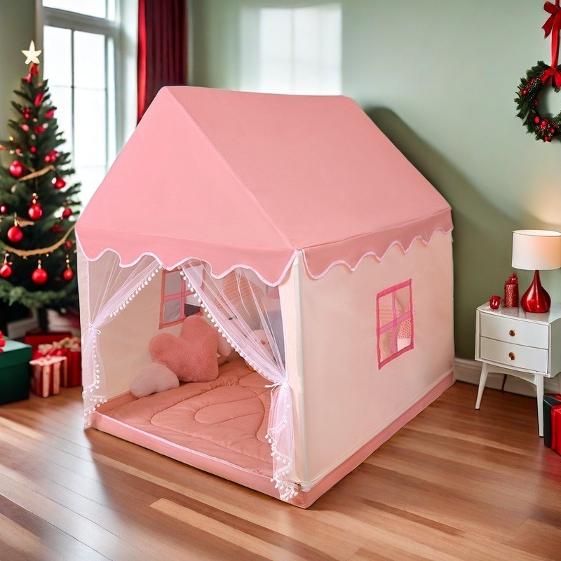 Fábrica directa de pelo transfronteriza tienda infantil Castillo Oxford tela juego casa niños y niñas interior dormir anti-mosquitero