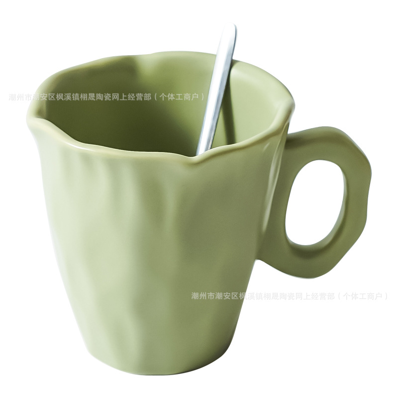 Color sólido simple taza de cerámica mate taza de agua casera taza de leche taza de café taza de café taza de menú