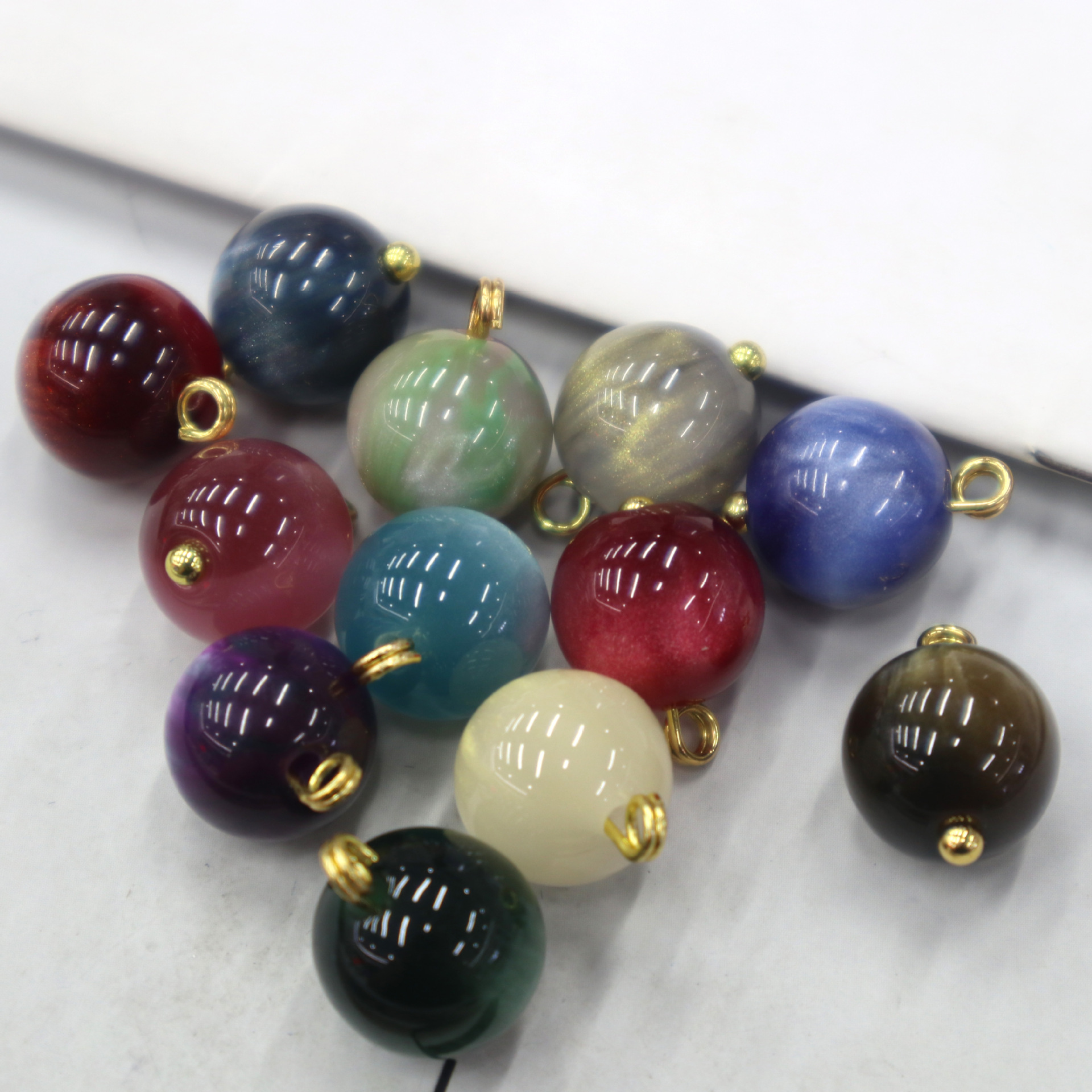 青衿12MM彩色树脂国风钮扣中国风民族汉服唐装旗袍唐装汉服扣子