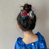 Children's cartoon hairgrip with bow, cute nail sequins